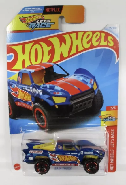 2024 Hot Wheels * F Case * Baja Truck Blue Hot Wheels Let’s Race 3/5