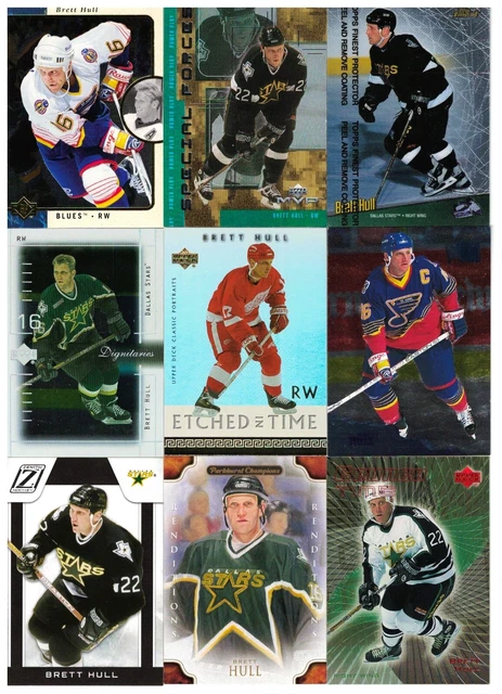 NHL Player Tradingcard Lot – Brett Hull – Dallas/Detroit/St.Louis – 24 Cards