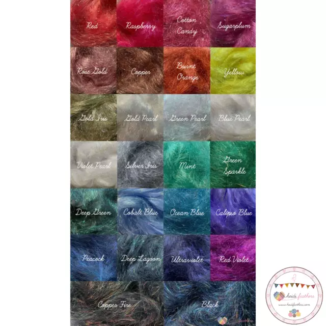 Angelina Fasern - Schmelzfasern 10g Packungen - 26 Farben, Filzen, Fliegen, Spinnen