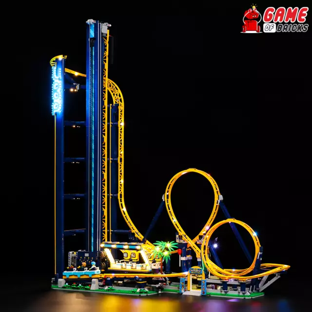 LED Light Kit for Loop Coaster - Compatible with LEGO® 10303 Set (Classic)