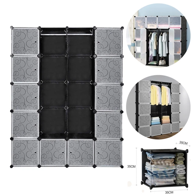 Scarpiera Plastica Grande Scatola Portaoggetti Per Sneaker 2x6 Cubes Organizzatore Di Scarpe Sistema Di Scaffalature 95x37x107cm 51554230