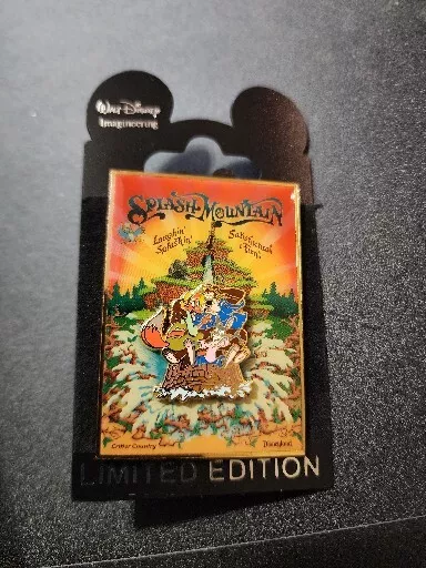 WDI Walt Disney Imagineering Splash Mountain Critter Country Poster Pin LE 300