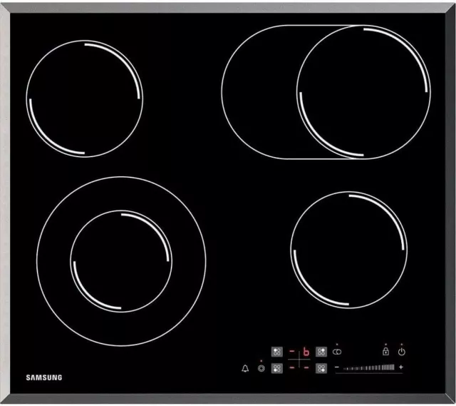 Herdset Samsung Autark Herd Backofen Umluft Timer + Glaskeramik Kochfeld Slider 3