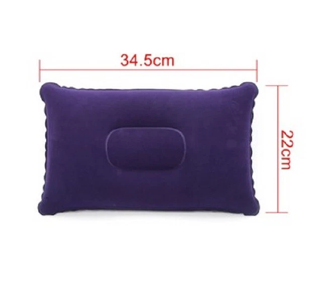 Cuscino Gonfiabile Da Viaggio Magazzini GM - Morbido Velluto, Per Auto, Treno, Spiaggia, Colore Fucsia - Foto 11