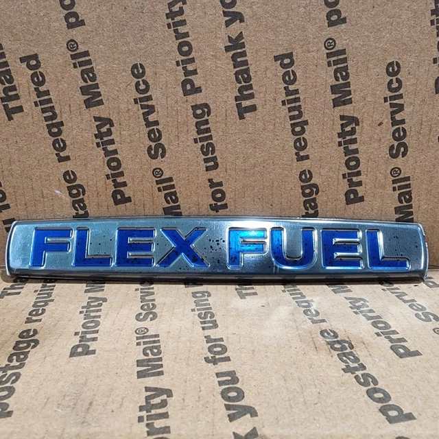 Flex Fuel Rubber Emblem 2007-2015 Nissan Titan Tailgate or Armada Liftgate USED