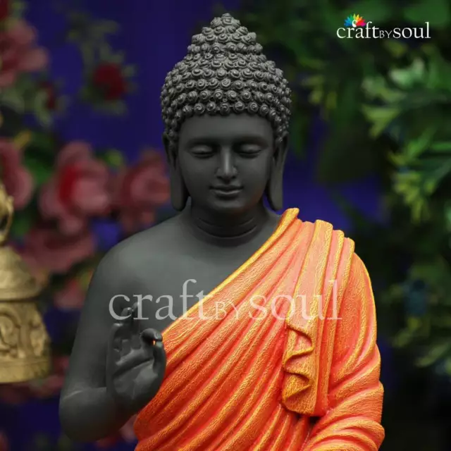 Big Buddha Lord Engraved Statue Home Temple Decor Buddhism Sculpture Figurine 3