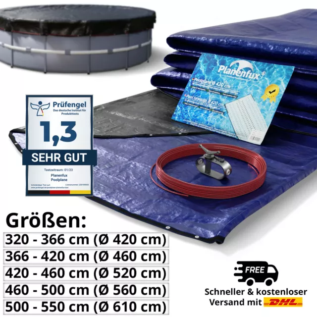 200 g/m2 cubierta de piscina redonda | lona de piscina de verano e invierno resistente a los rayos UV lona de cubierta