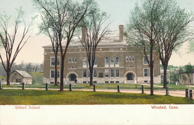 WINSTED CT - Gilbert School - udb (pre 1908)
