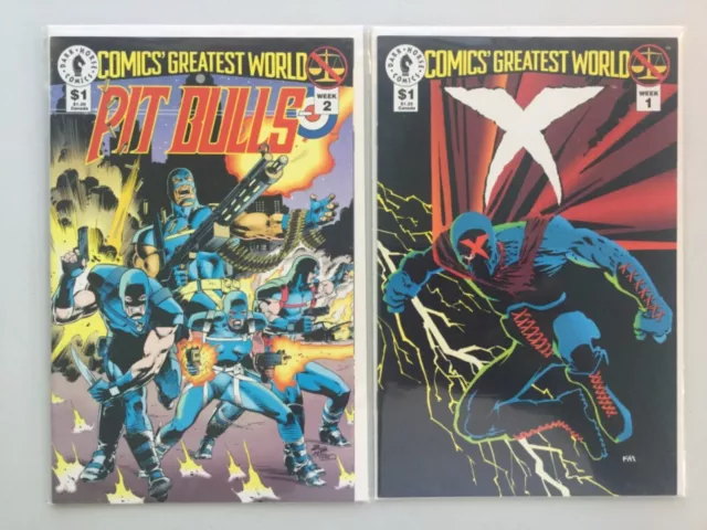 Comics Greatest World Weeks 1-4 Complete Barb Wire Ghost 1993 Dark Horse