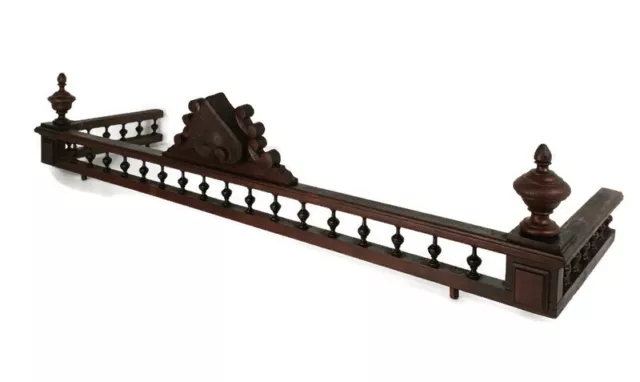 XL Beautiful Hand Carved Wood Pediment Ornate Over door Architectural reclaimed