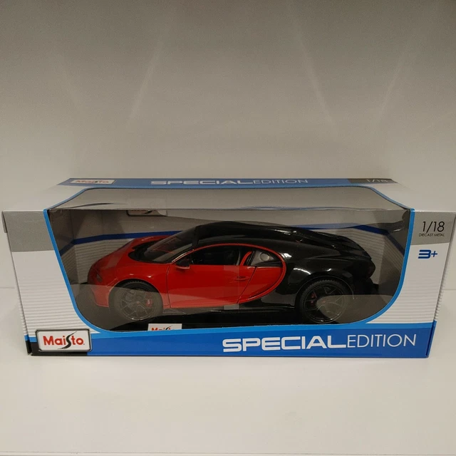 MAISTO RED BUGATTI Chiron Sport Special Edition! Diecast 1:18 Model Car