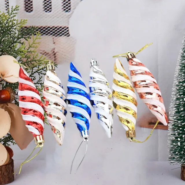 Bola en espiral árbol de Navidad colgante decoración de Navidad para adornos de sala de estar Reino Unido