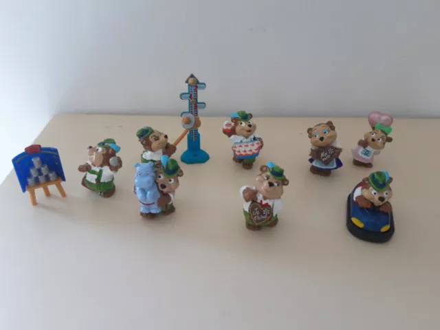Série complète figurines Kinder Ferrero les ours Bavarois  + BPZ