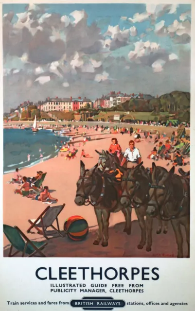 Cleethorpes Seaside View  Vintage Deco Railway/Travel Poster Various Sizes