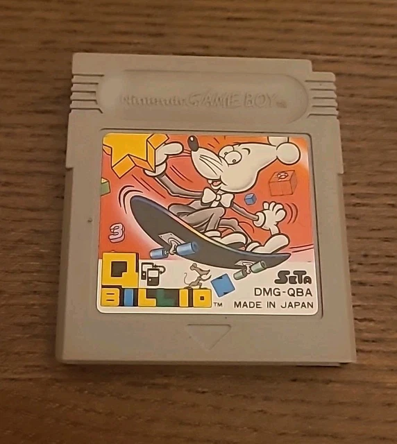 Jeu Game Boy Color Q-BILLIO De SETA - Jeu De Puzzle Sorti En 2003, En Bon état, Version US/Canada