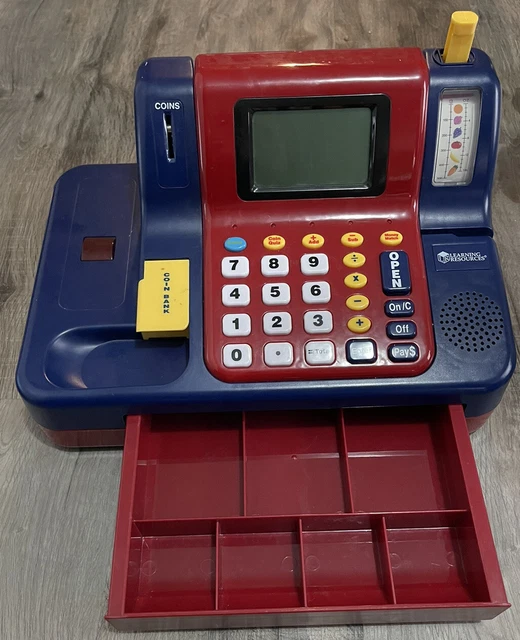 LEARNING RESOURCES PRETEND & Play Teaching Cash Register LER2690 Sound