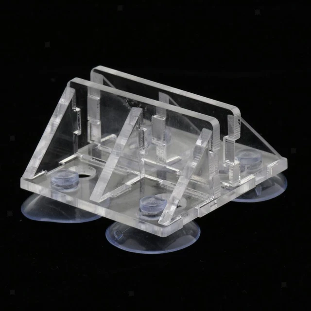 Aquarium Tank Divider Suction Cup Black Sheet Holder