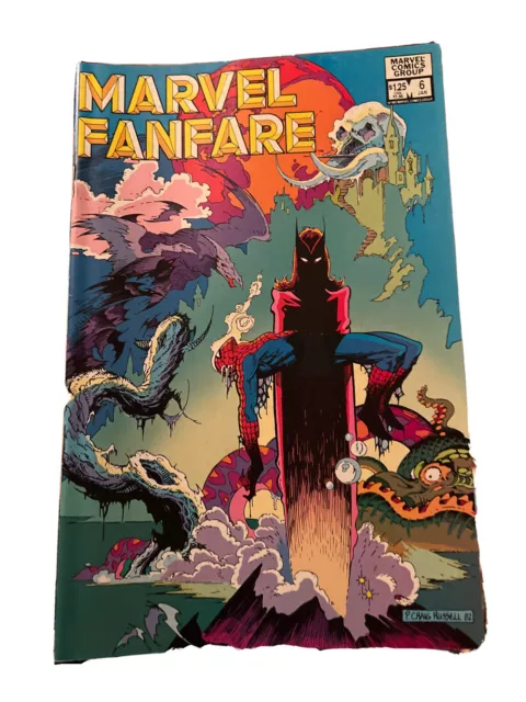 Marvel Fanfare #6, Jan 1983, VFN+/NM, Spider-Man, Scarlet Witch  (Mark's comics)
