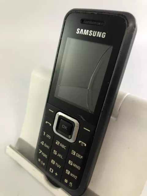 Samsung E2100B Grey O2 Network Mobile Phone Cracked Incomplete