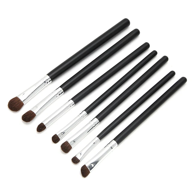 7x Set Pennello Trucco Set Fondotinta Cosmetico Polvere Fard Correttore Ombretto 12