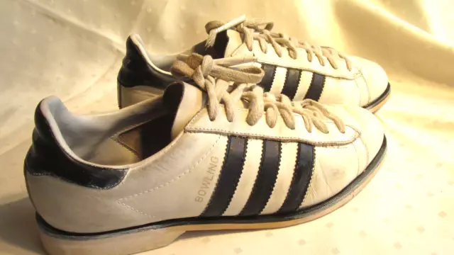 Gr. 39,5--Adidas Bowling Schuhe- Vintage 80er--  UK 6,5---Unbeschädigt
