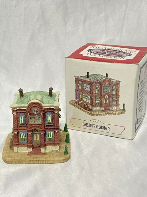 Vintage 1993 Liberty Falls - Greller's Pharmacy AH27 - Christmas  Americana