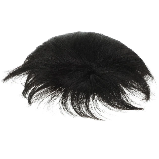 BALD REPLACEMENT HAIR Toupee for Hairline Loss Wig Mens Front Clip