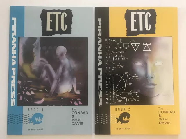 ETC #1 & #2 9.4-9.6 DC Comics Piranha Press 1989 by Tim Conrad & Michael Davis