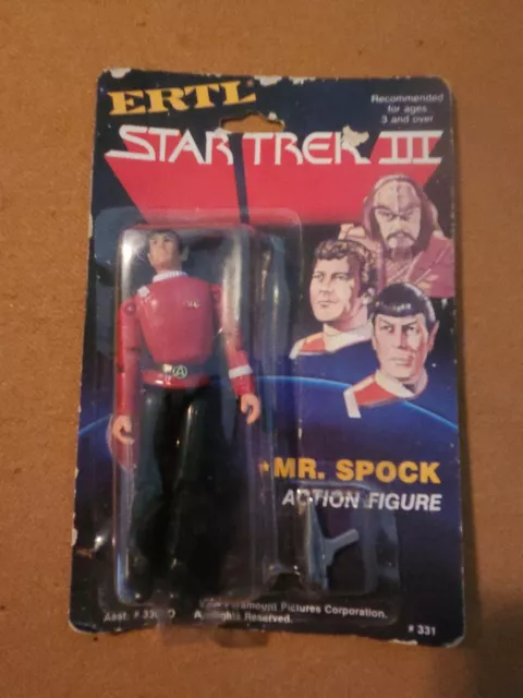 Star Trek III: Search For Spock Ertl Action Figure Mr. Spock New Vintage