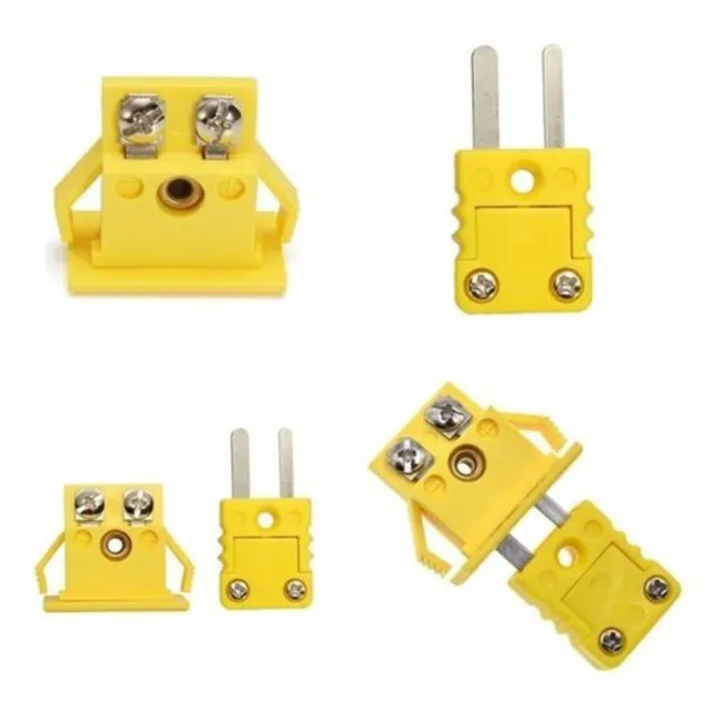 Plug Thermocouple Socket Mini Shell Thermometer Universal Yellow Connector