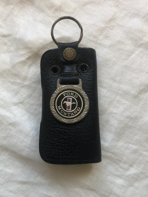 Ford Mustang Pony Logo in Black on Black Engine Piston Metal Key Chain Ford Mustang Pony Logo in Black on Black Engine Piston Metal Key Chain