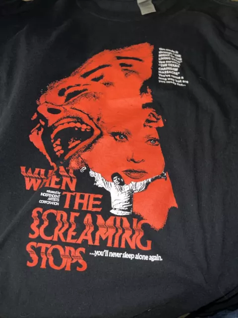 WHEN THE SCREAMING Stops Shirt Black Large Cult Retro $5.00 - PicClick