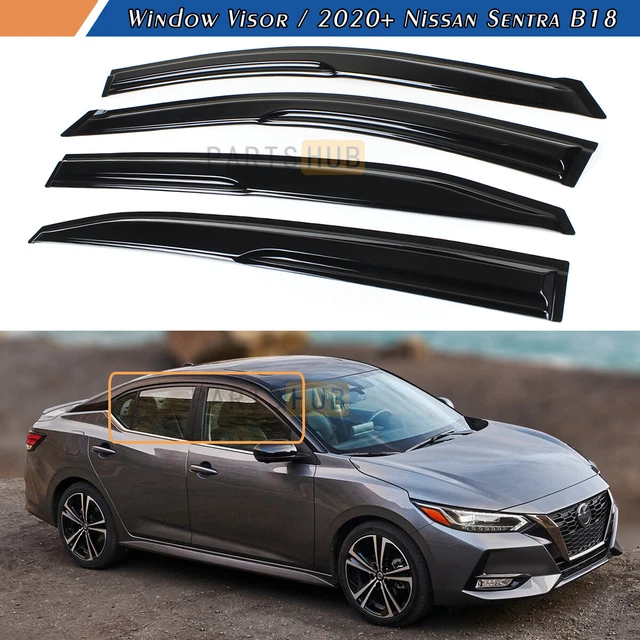 thumbnail image 2 of Smoke Window Visors / Rain Guards For 2020-2025 Nissan Sentra - 4 Piece Set 2 of 3