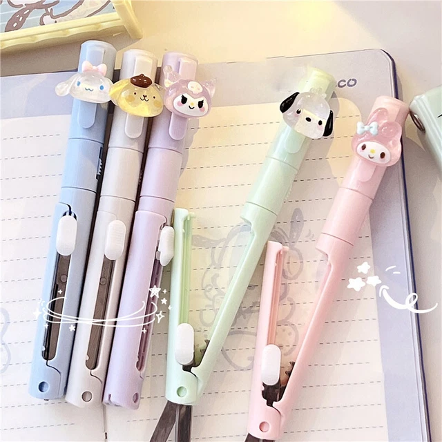 MY MELODY CINNAMOROLL Kuromi Folding Pen Scissors Student Knife cartoon