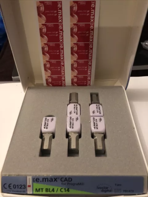 IPS e.max MT CAD MT BL4 CEREC/inLab (HT) High Translucency Blocks Size C14 5pk