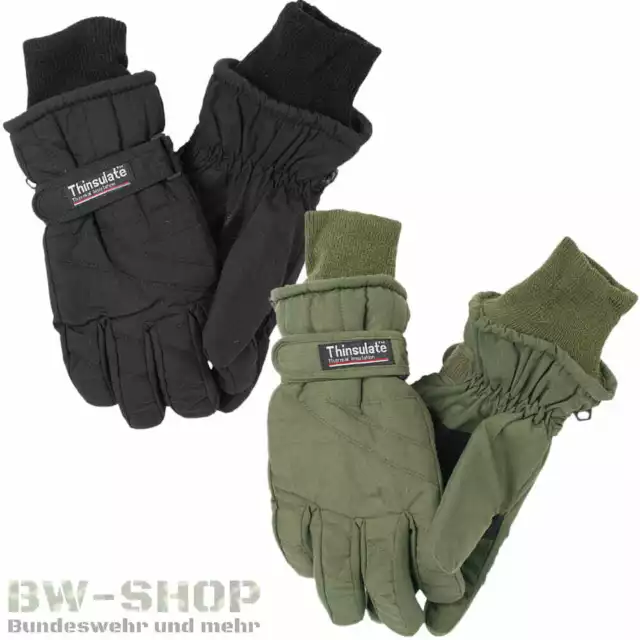 Fingerhandschuhe Thinsulate Neu Winterhandschuhe Gefüttert Bw Thermo Handschuhe