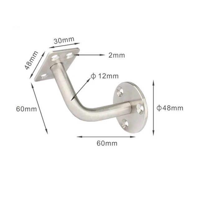 Supporto Corrimano Acciaio Inox Staffa Corrimano "Illuminazione A LED