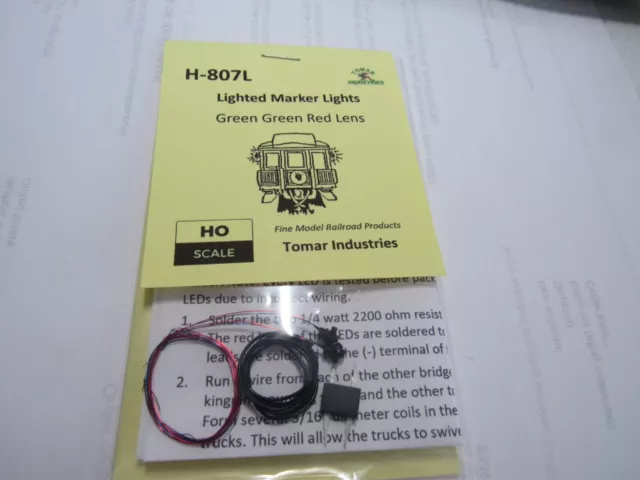 Tomar HO Scale Adlake Marker Lights Red-Yellow-Yello LEDS H-809L  Bob  Train Guy