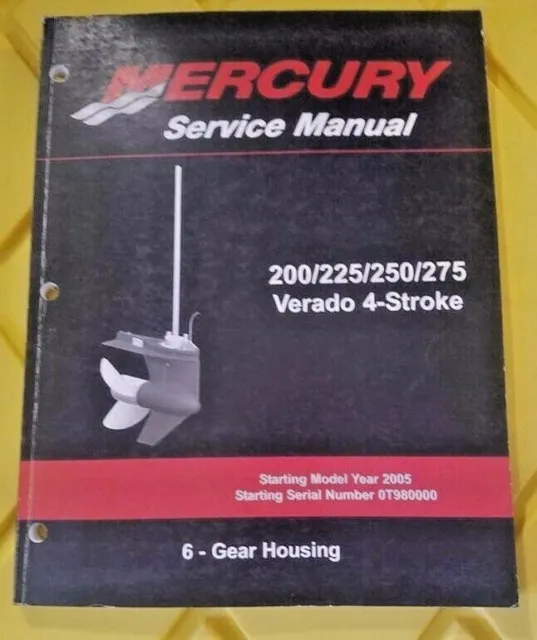 Mercury 200-275 Verado 4-Stroke Gear Housing 90-896580600