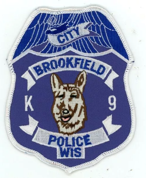 Wisconsin Wi Brookfield Police K-9 Nice Shoulder Patch Sheriff