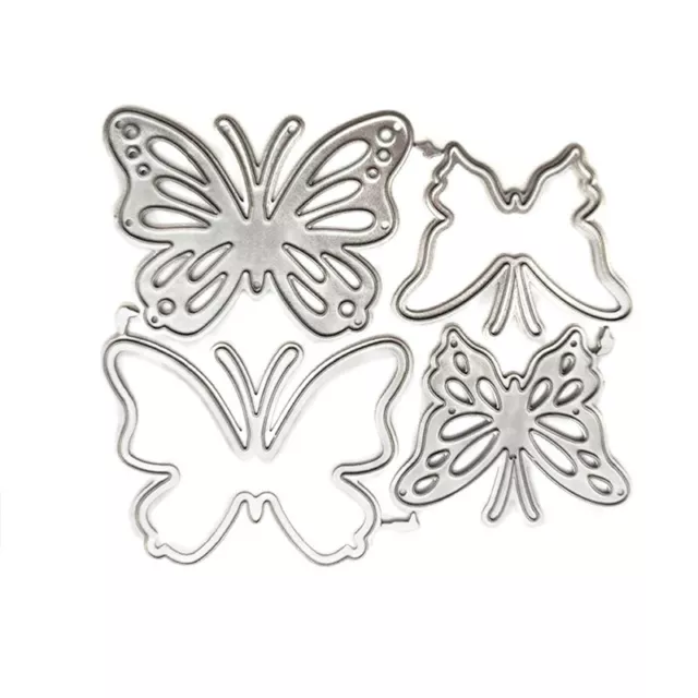 4 PCS Butterfly Metal Cutting Dies DIY Cards Stencils Card Mold Crafts DiesB'mj