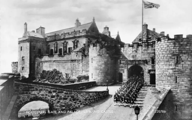 Stirling Castle - Portculis Gate ~ An Old Real Photo Postcard #2243126