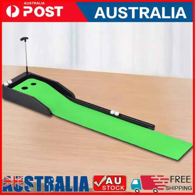 Putting Green Indoor Set Golf Putting Green Mat Wrinkle-Resistant (Green)