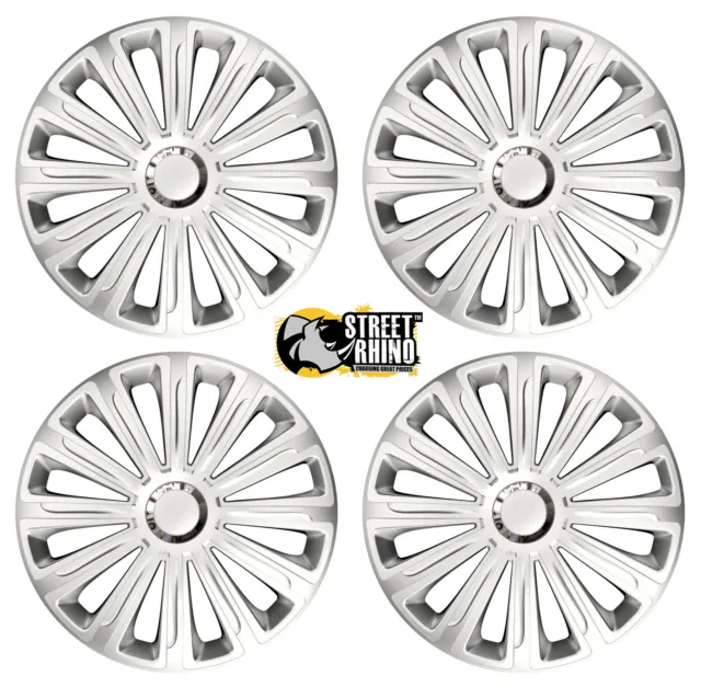 14" Universal Trend RC Wheel Cover Hub Caps x4 Ideal For Toyota Aygo