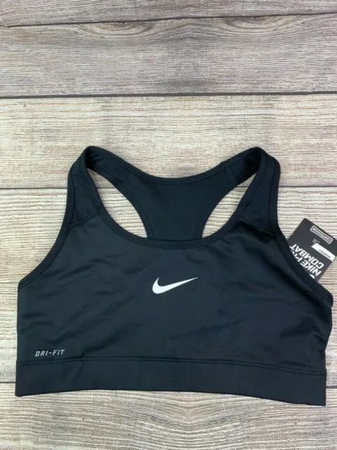 NEW Nike Dri-Fit Pro Combat Sports Bra Compression 410631 Black CrossFit Yoga