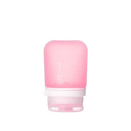 GoToob+ Refillable Silicone Travel Size Bottles with Locking Cap Pink Small