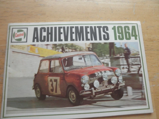 Castrol Achievements 1964 Brochure Pamphlet 48 pages