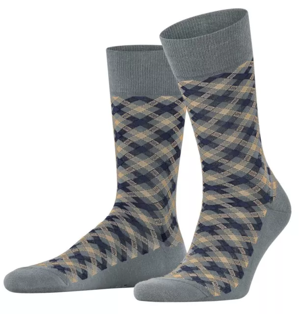 Falke Pour des hommes Smart Socks Vérifié Coton Chaussettes - Gris