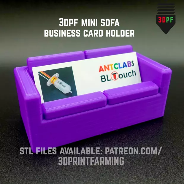 3D Printed Business Card Couch Holder - Modern and Convenient