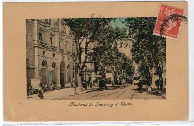 CPA TOULON Boulevard de Strasbourg et Théâtre (83)